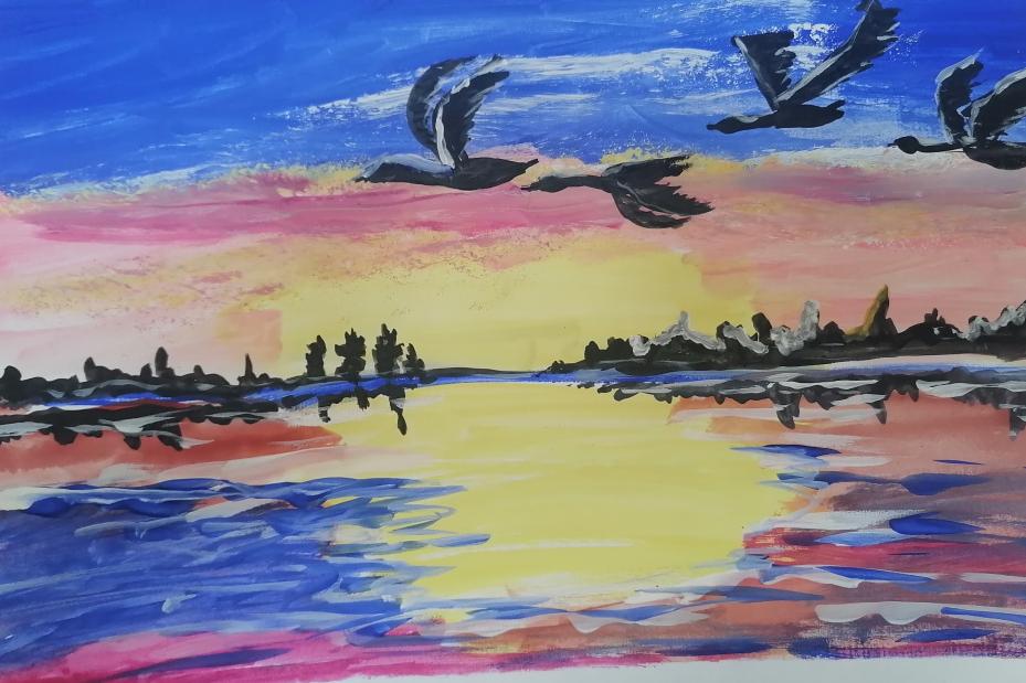 Волга осенней порой