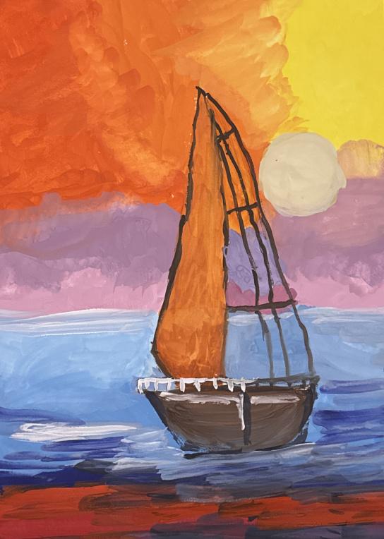 Мое любимое озеро на закате 