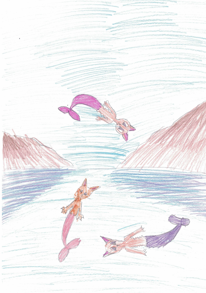 Семья водных котов