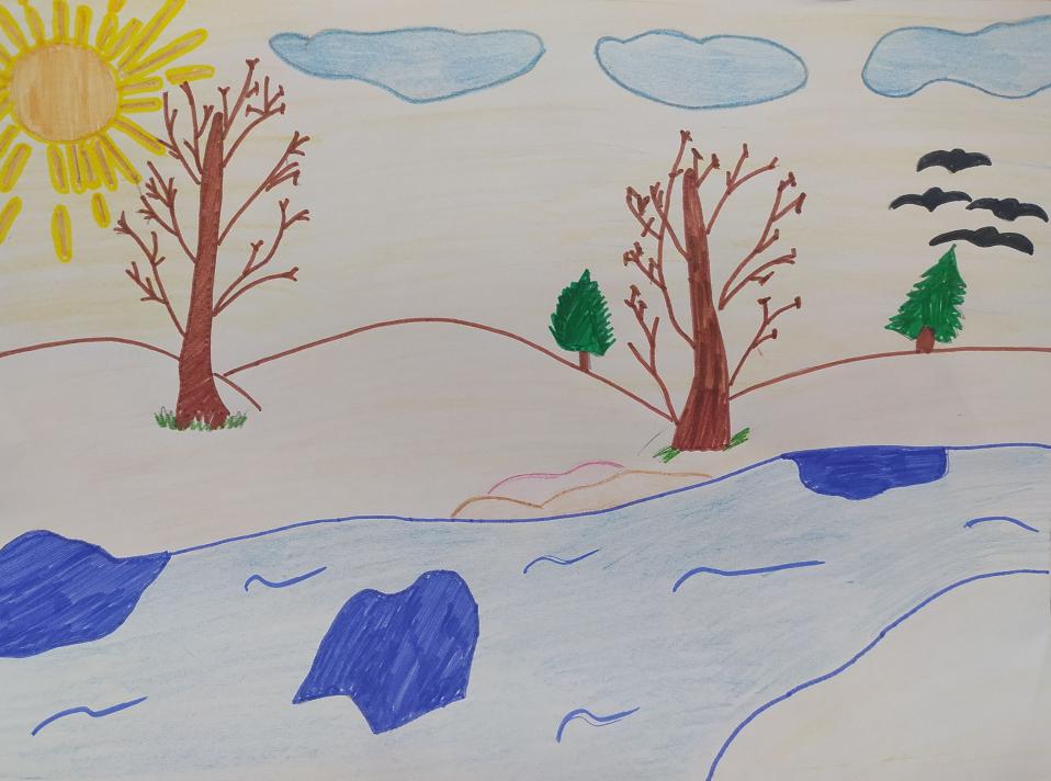 Весна на реке Волга