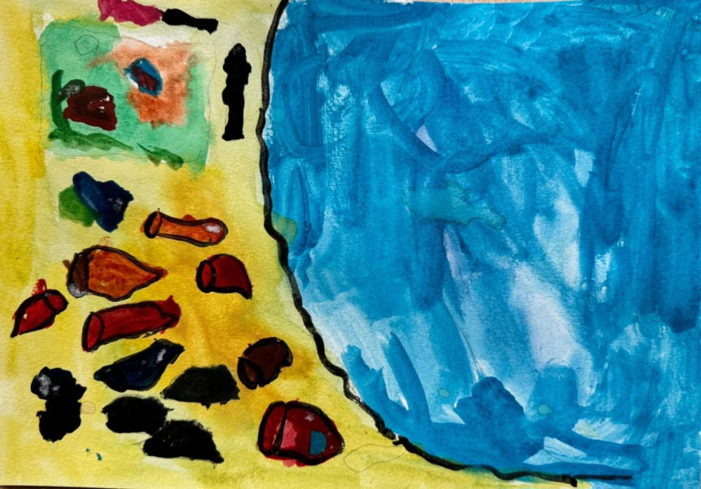 Черное море и ракушки.