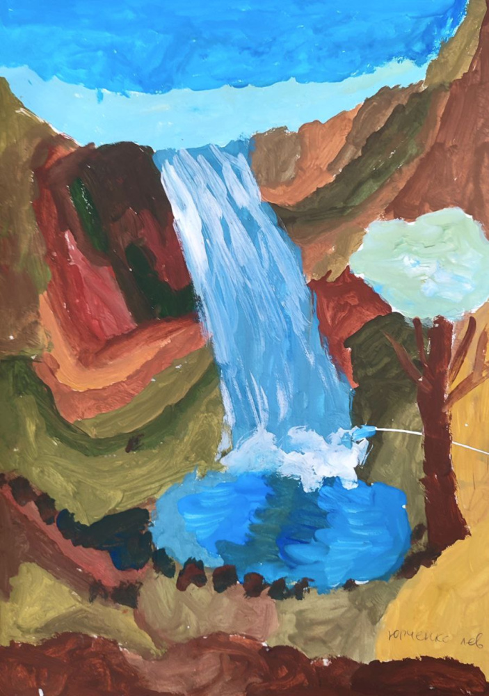 Крымский водопад