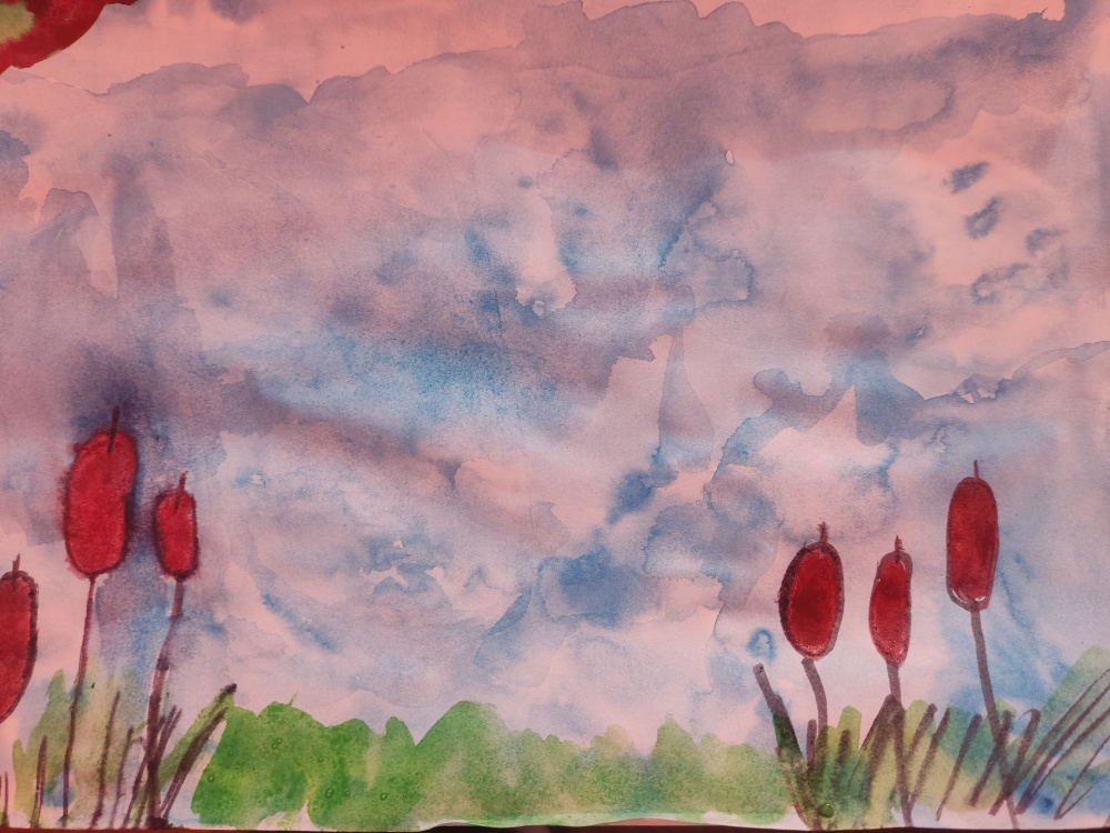 Осенний туман на озере