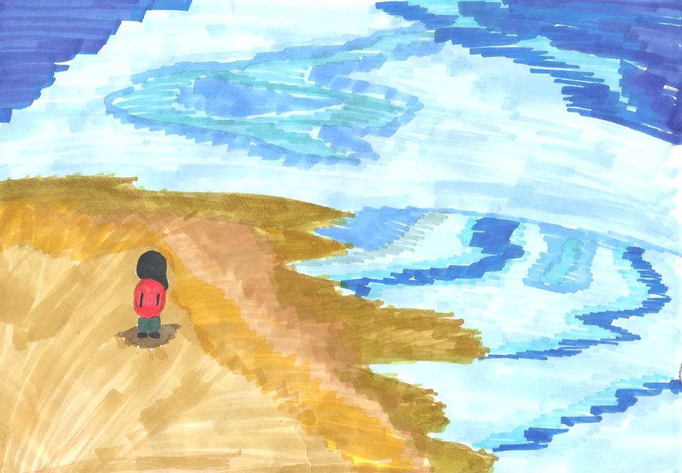 Пляж на Исаакиевском озере