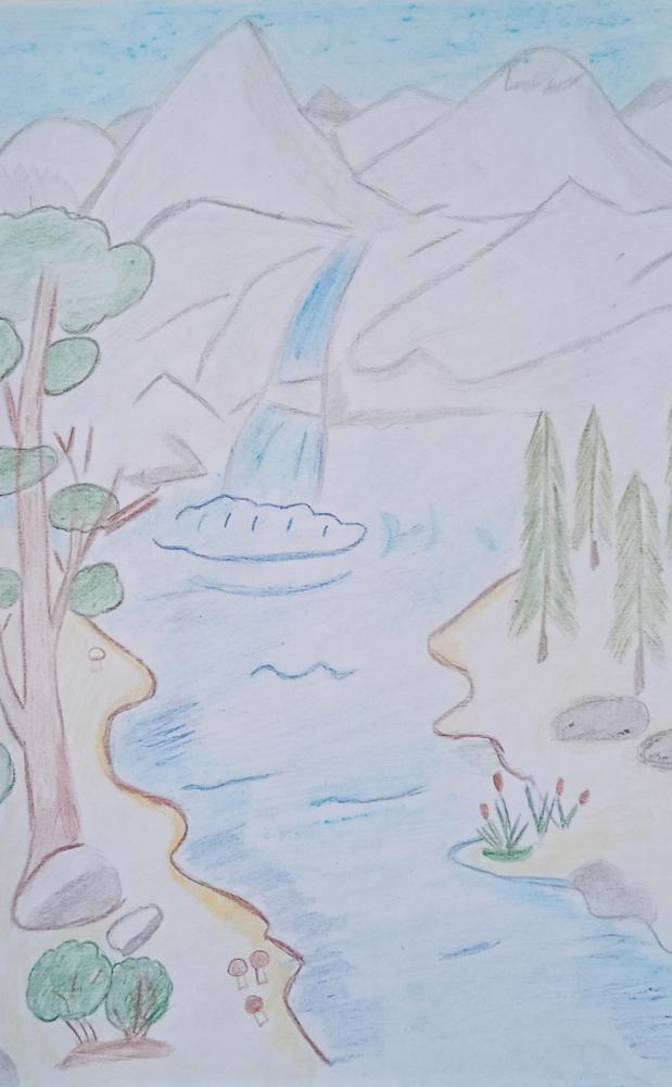 "Горный водопад"