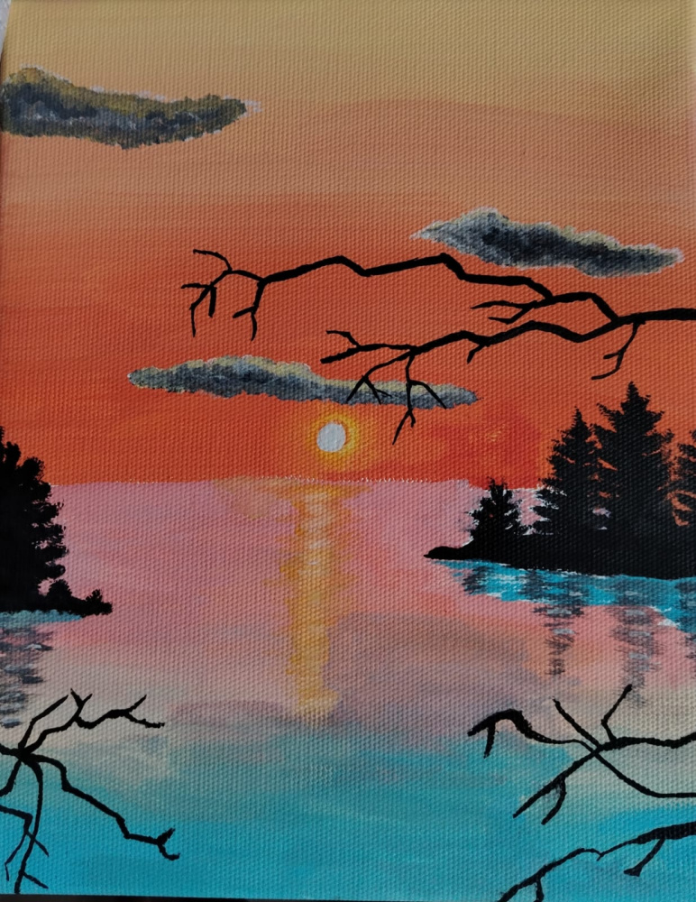 Закат у моря 