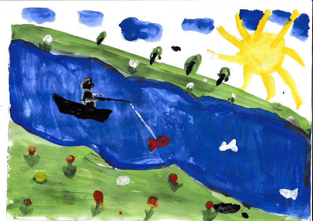 Удачная рыбалка на реке Кальмиус