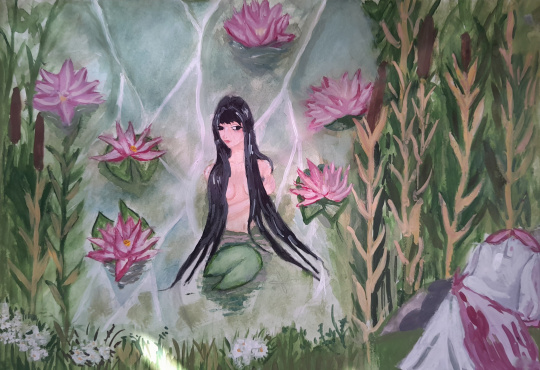 Девушка в озере