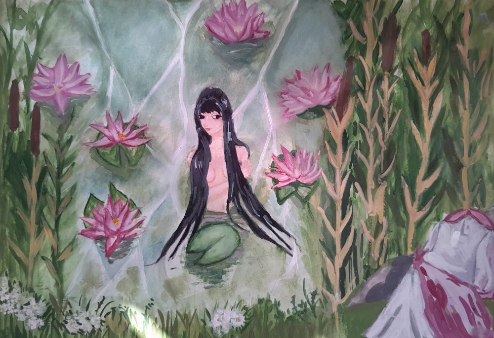 Девушка в озере