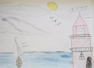 Море и маяк