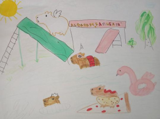 Капибара в отпуске