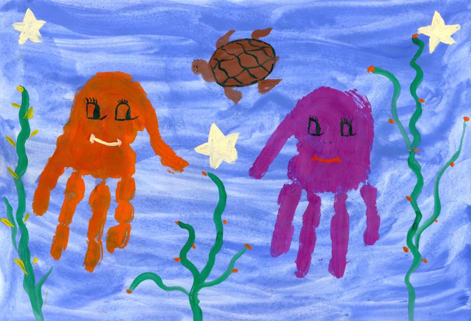 Веселые осьминожки 