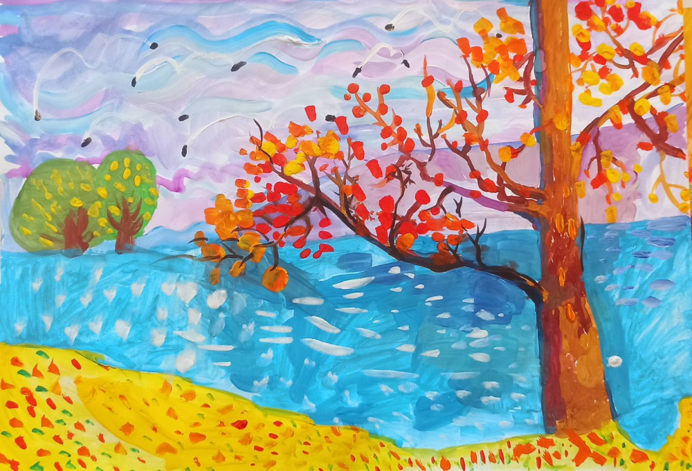 Озеро Паршино осенью 