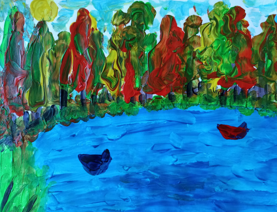 "Любимое Чёрное озеро. Осень."