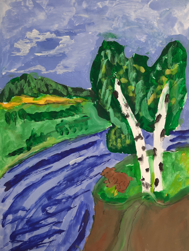 Березы у озера