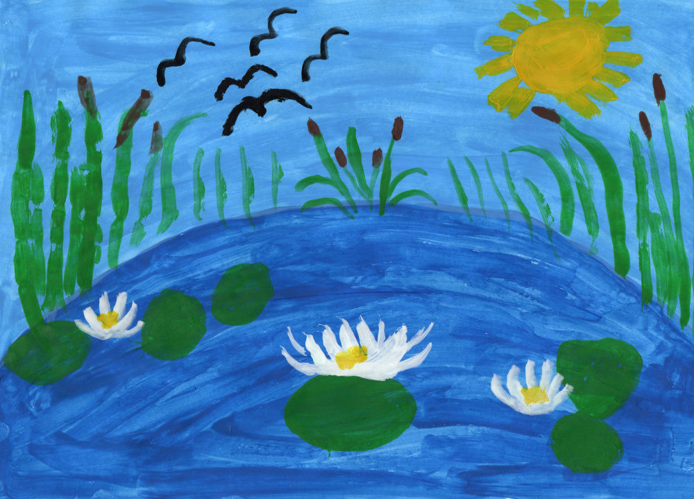 Спокойствие летнего водоема