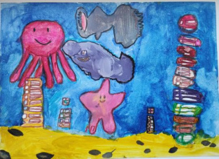 Морские существа.