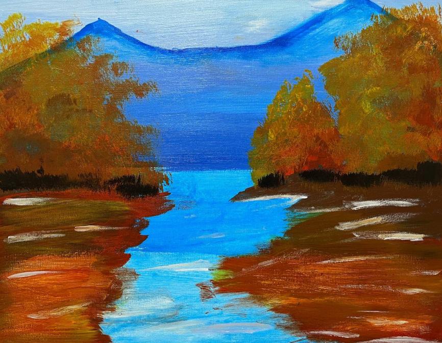 У реки осенней порою 