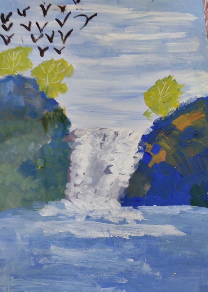 Летний водопад