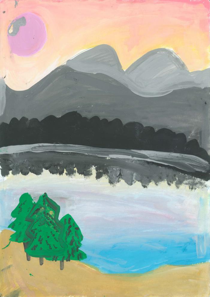 Пейзаж с озером