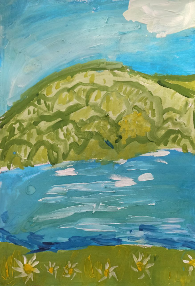 Речушка у деревушки