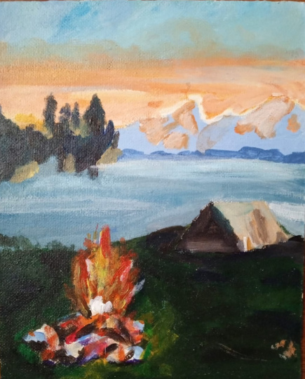 "Летний вечер у реки"