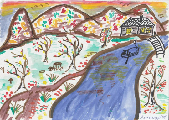 Река Малая Тымь осенью