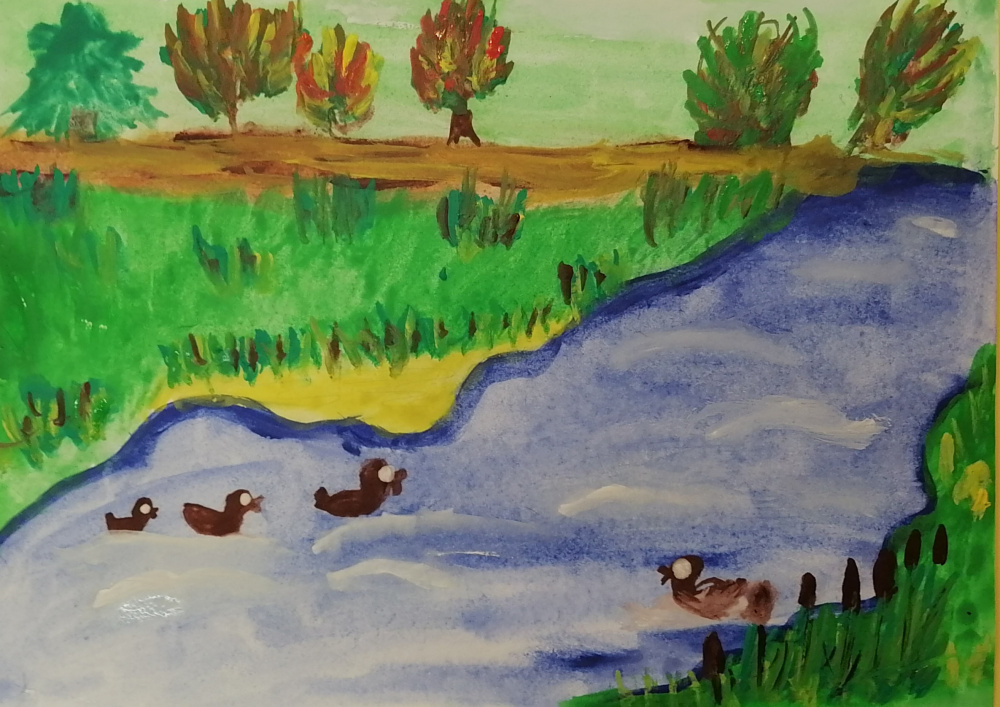 Осень на берегу реки Клязьмы.