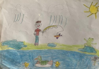 Отдых на пруду 