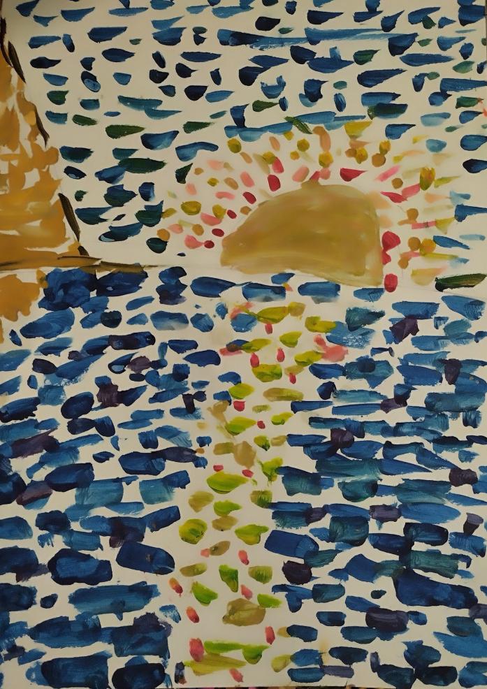 Весна рассвет, черное море