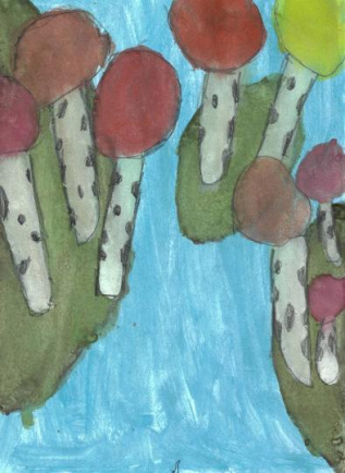 река осенью сверху