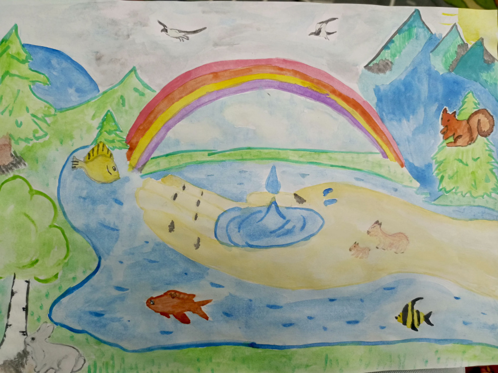 "Не загрязняйте реки, озёра, моря, океаны, там тоже есть жизнь!