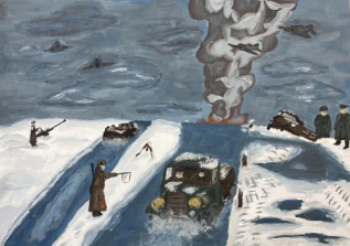 Дорога жизни на реке Ладоге 