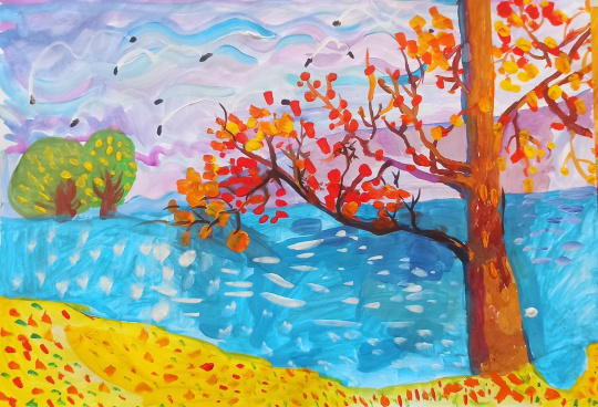 Озеро Паршино осенью 