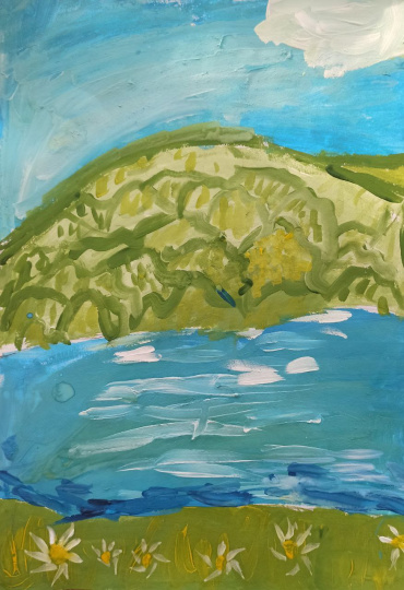 Речушка у деревушки