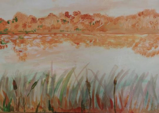 "Осеннее озеро"