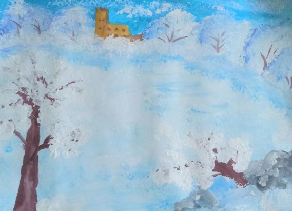 Петергоф. Ольгин пруд зимой