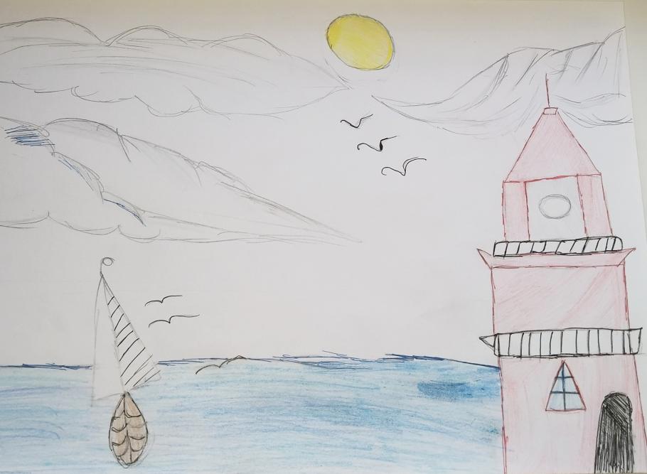 Море и маяк