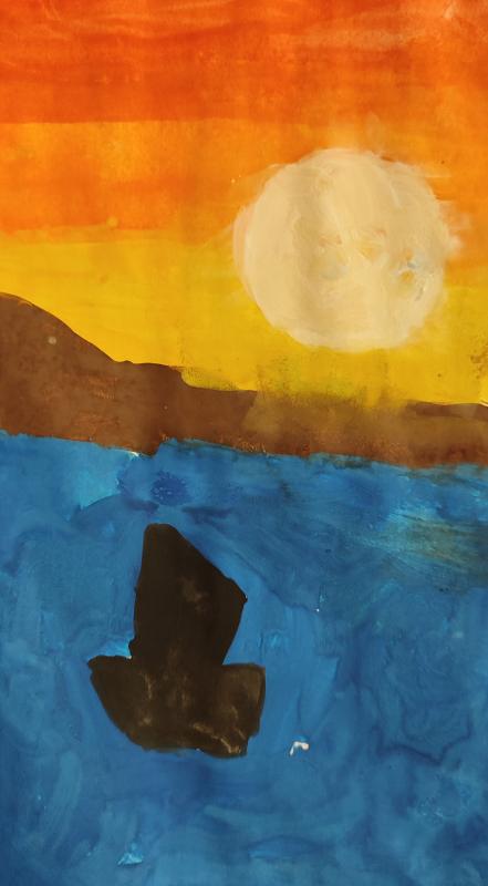 Закат у любимого моря