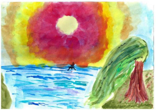 Яркий день.