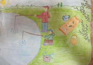 "С папой на рыбалке"