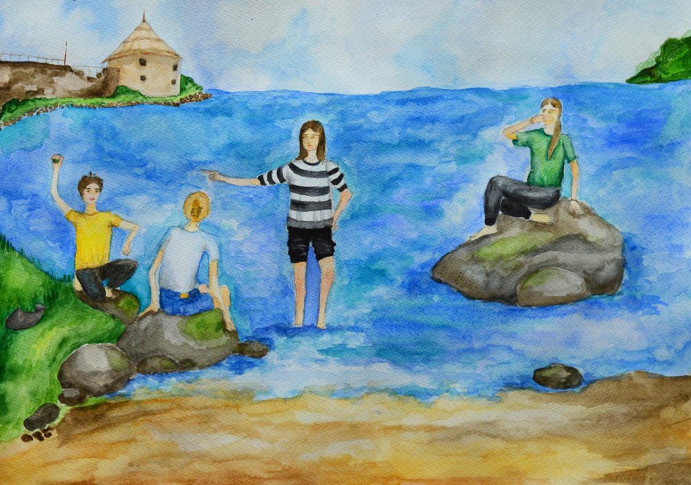 Там , где Нева впадает в Ладожское озеро