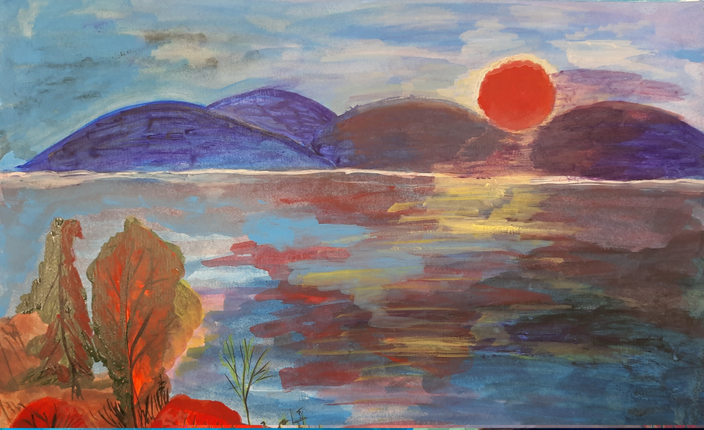 Закат на Байкале