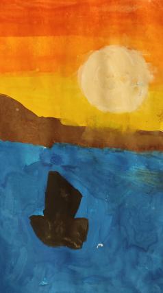 Закат у любимого моря