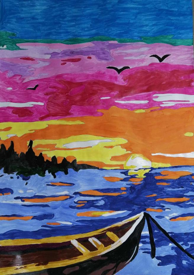 Закат на Алтае 