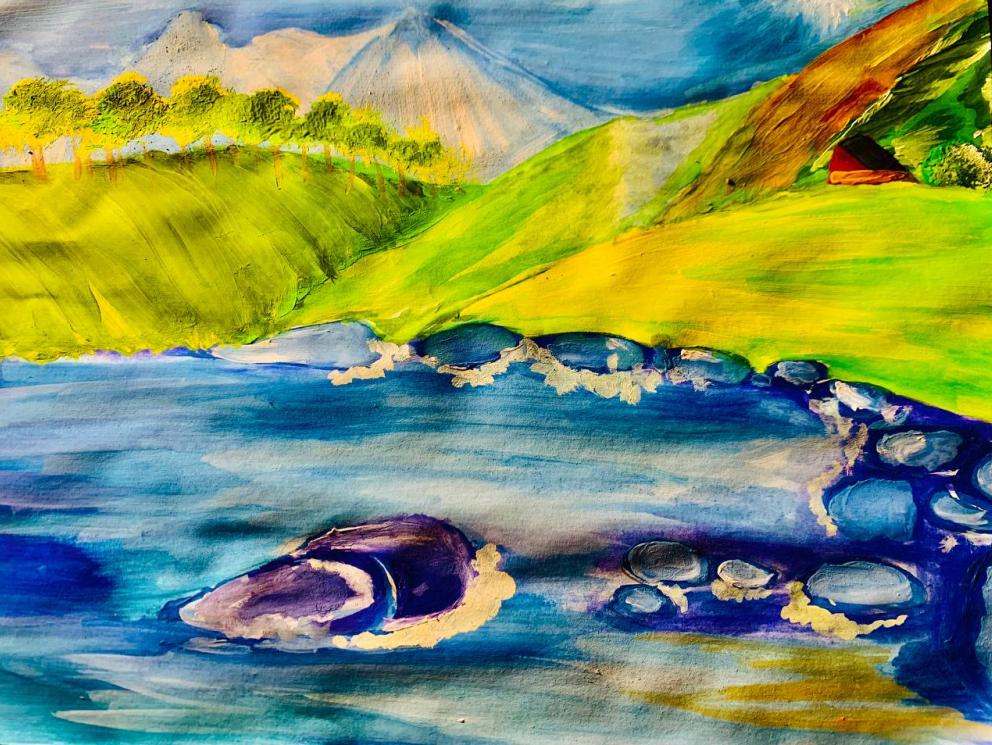 Река Белая летом (Республика Адыгея)