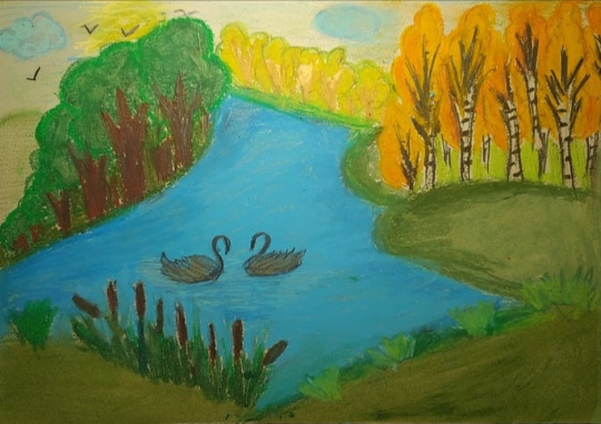 Пара лебедей