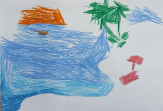 Летний пляж.