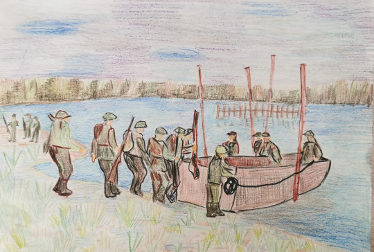 Переправа через Волгу