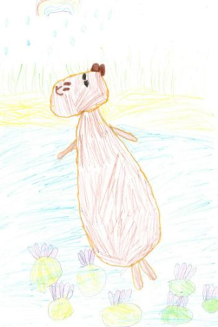 Капибара любит воду